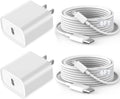 Fast iPhone Charger 2Pack with 6ft USB C Lightning Cable - Fast