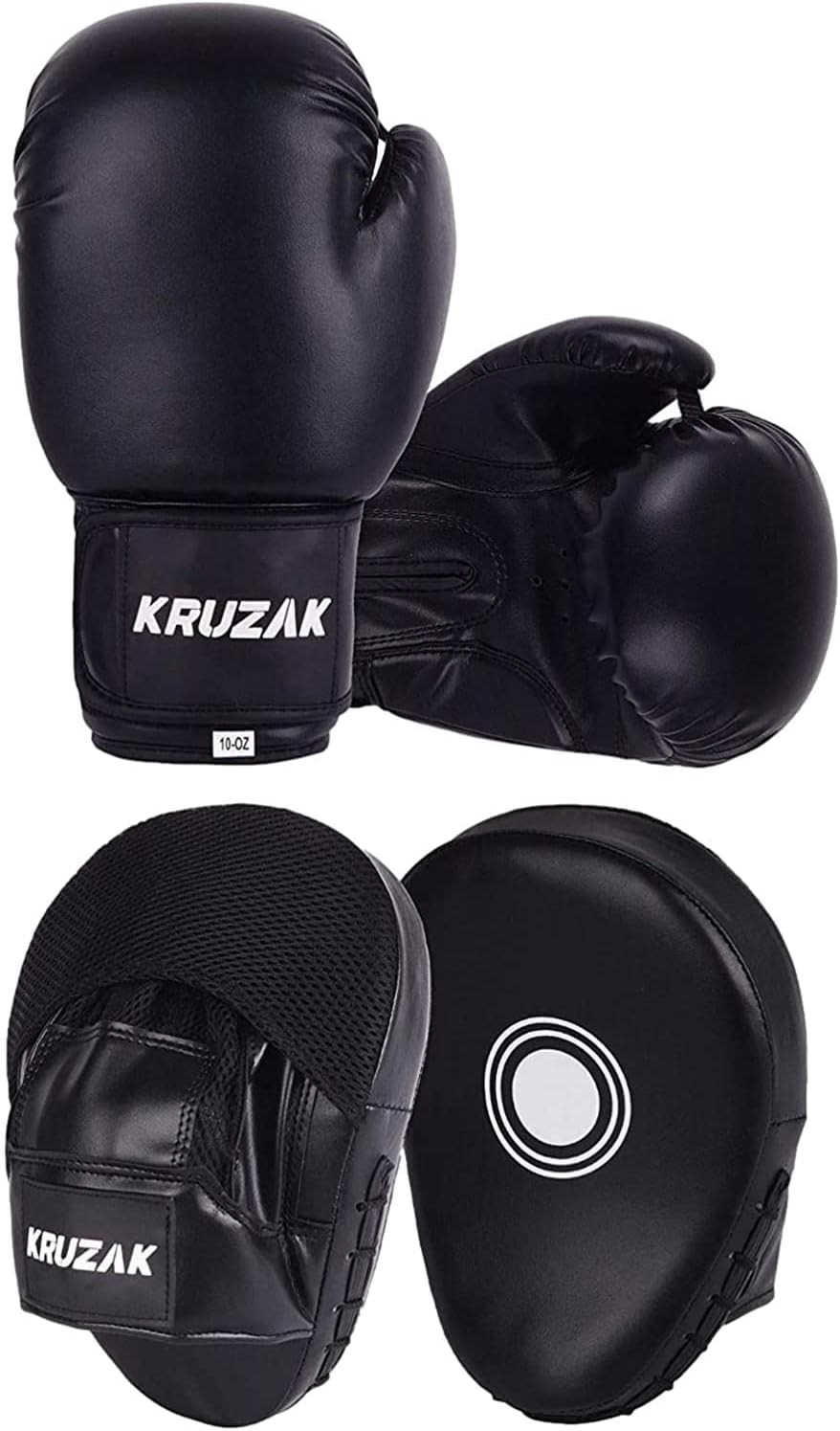 Junior Kickboxing Set - K KRUZAK Focus Mitts & Gloves for Kids