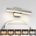Brushed Nickel LED Vanity Light Bar 5-Color Dimmable - Modern Bath