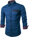 COOFANDY Men's Casual Dress Shirt Button Down Long-Sleeve