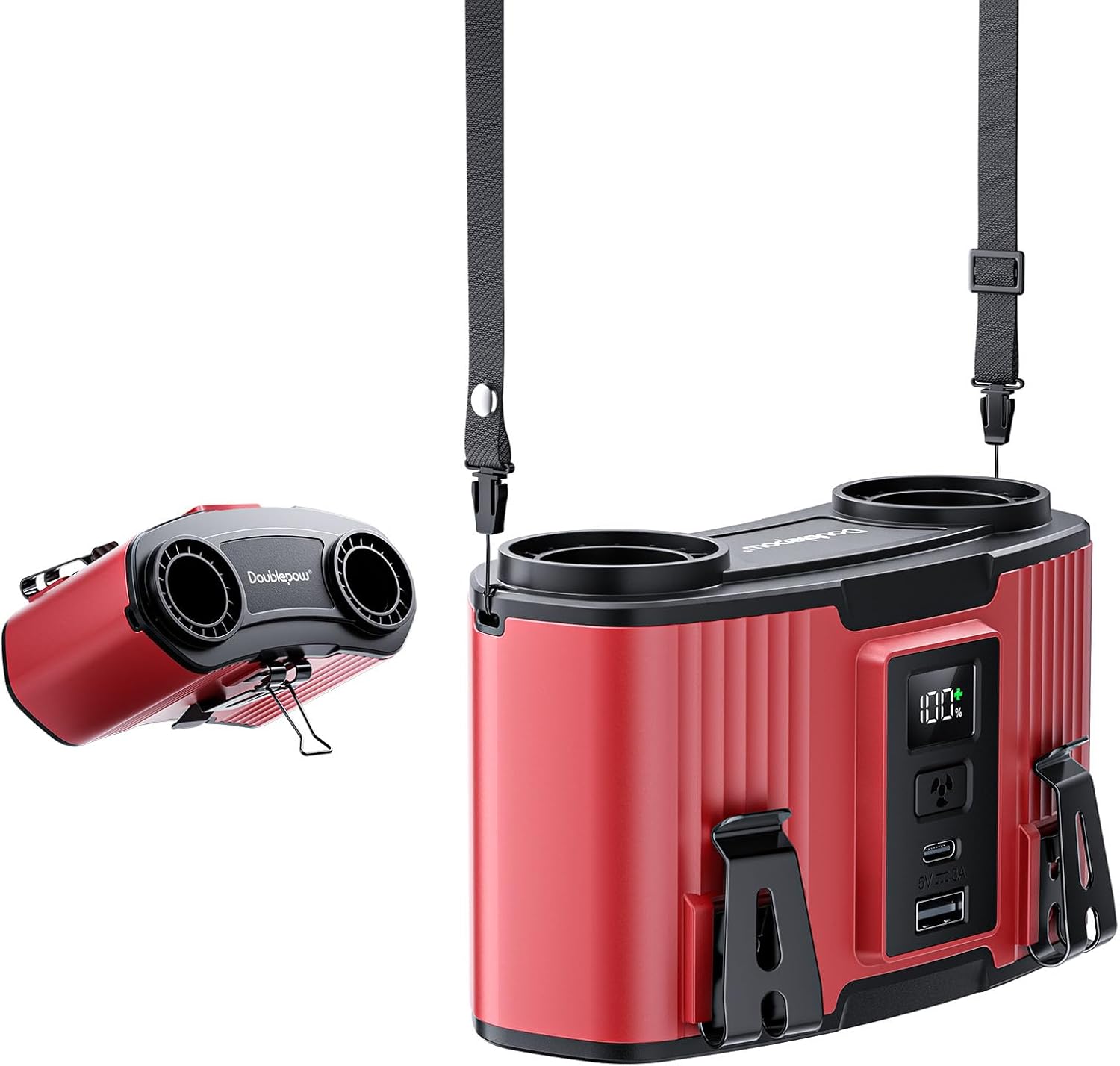 24000mAh Personal Waist Fan for Outdoor Travel and Camping