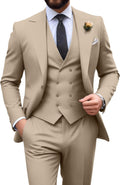 Mens Suit Slim Fit 3 Piece Double Breasted Suit Men (Style 9FB5)