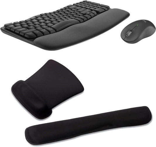 Logitech MK670 Wireless Keyboard & Mouse Bundle with Wrist & Mouse Gel Pads