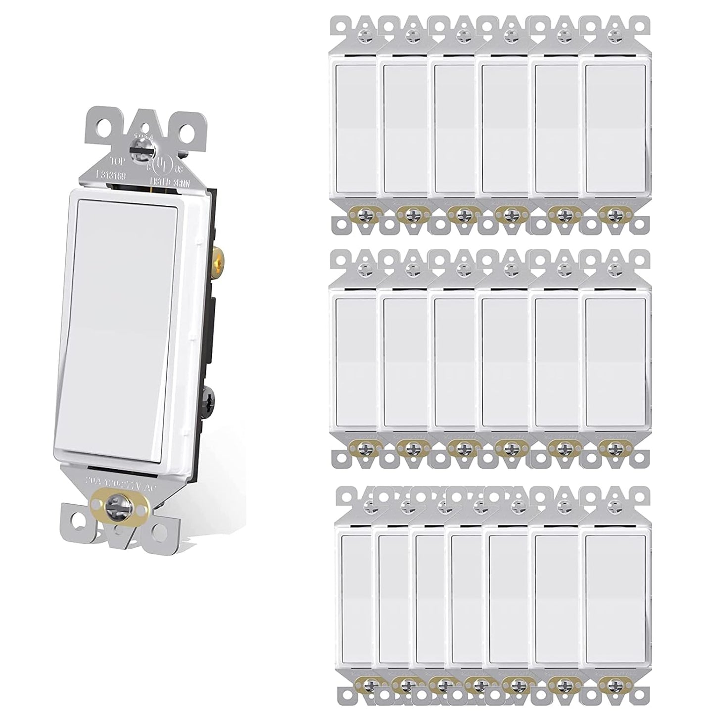 AIDA 20 Pack 3 Way Switch for Modern Lighting Control