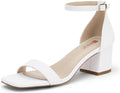Heeled Sandals for Women - IDIFU IN2 Chunky Low Block Heels