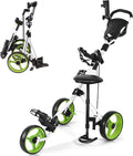 GYMAX Foldable Golf Push Cart - Ultimate Convenience!