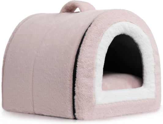 Hollypet 2-in-1 Foldable Cat Bed: Cozy Nest