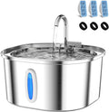PEKTACO Stainless Steel Cat Water Fountain for Enhanced Hydration