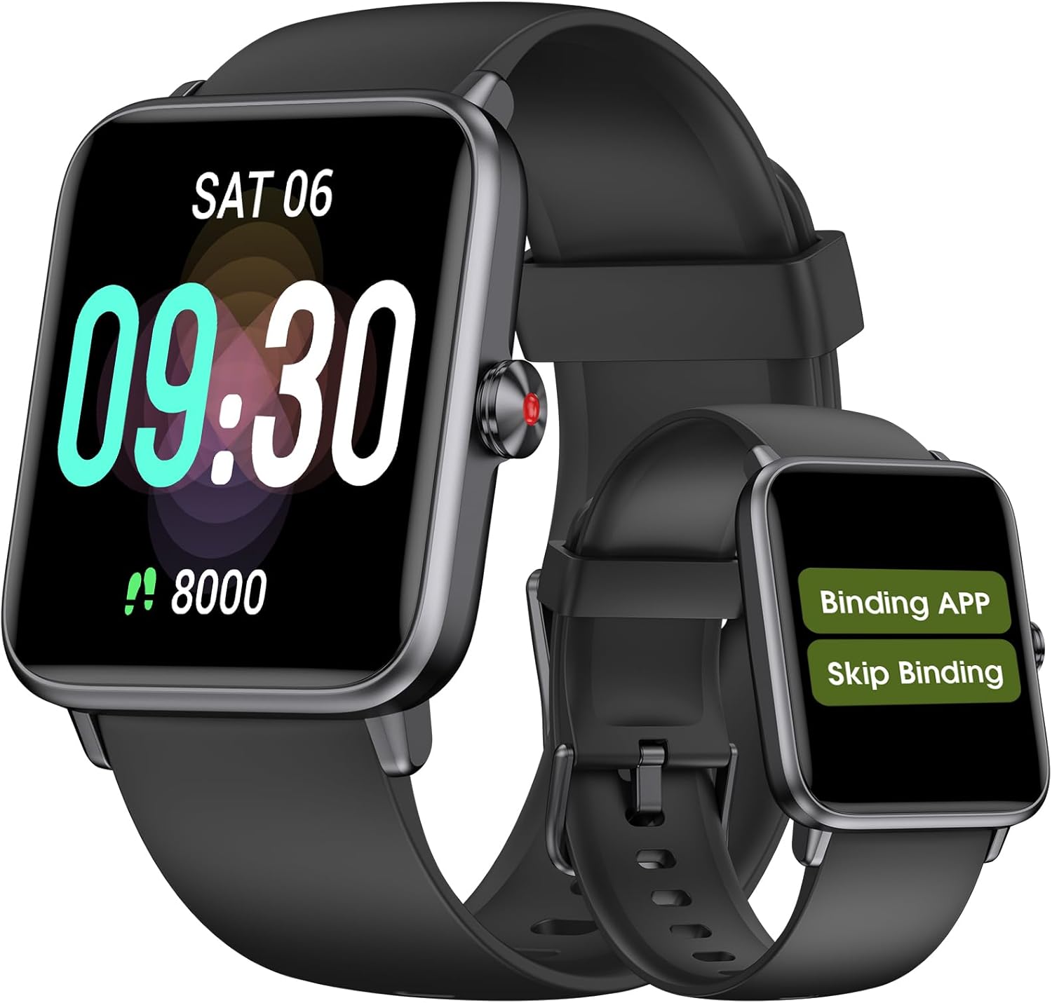 Easy-Use Waterproof Pedometer Watch for Seniors - Track Steps & Sleep Effortlessly!