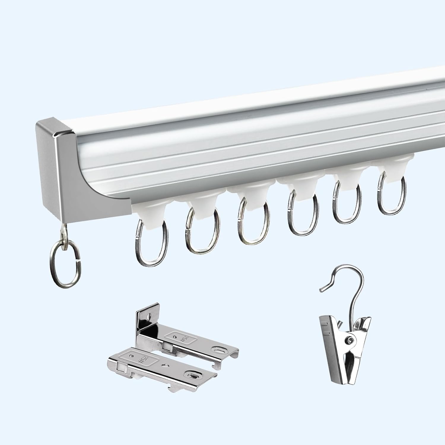 VerRich 9ft Ceiling Mount Curtain Track - Room Divider