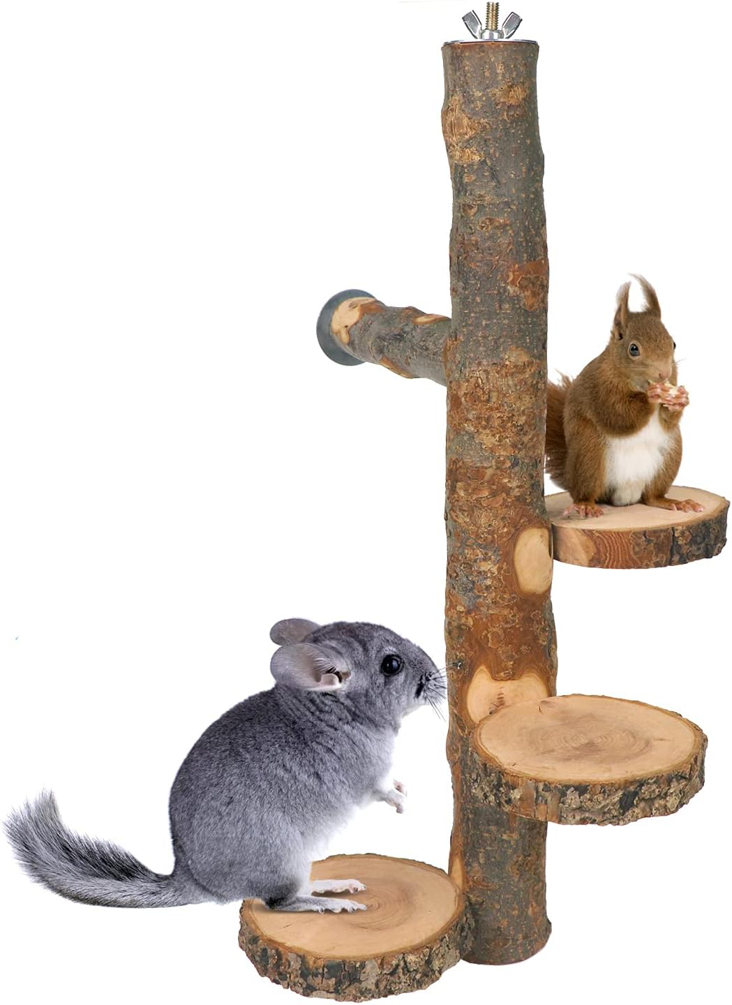 Chinchilla Large Hanging Wooden Rotating Platform for Small Pets