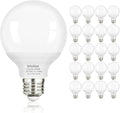 G25 LED Globe Light Bulbs 40W Equivalent Cool White 4000K - 20-Pack