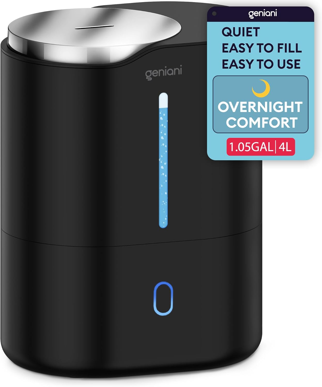 GENIANI Ultrasonic Cool Mist Humidifier for Large Rooms