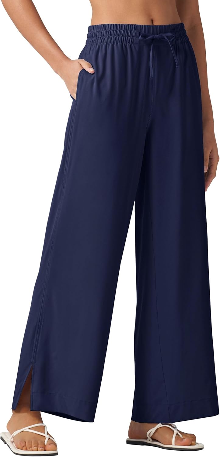 Willit Women's Wide Leg Pants for Beach and Travel Comfort