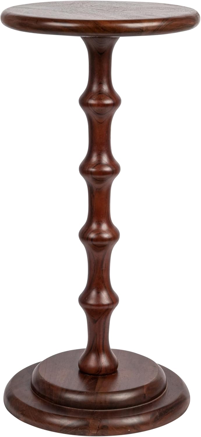 Modern Ergo Pedestal Side Table by Creative Co-Op