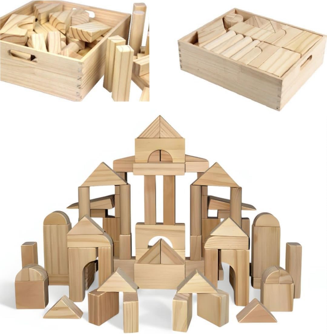 Standard Unit Building Blocks for Toddlers with Storage Tray