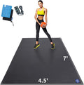 Extra Large Exercise Mat 8ft x 4.5ft - Thick Non-Slip Cardio Mat