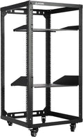 AEONS 20U Open Frame Network Server Rack 19-in 4 Post - Side Load