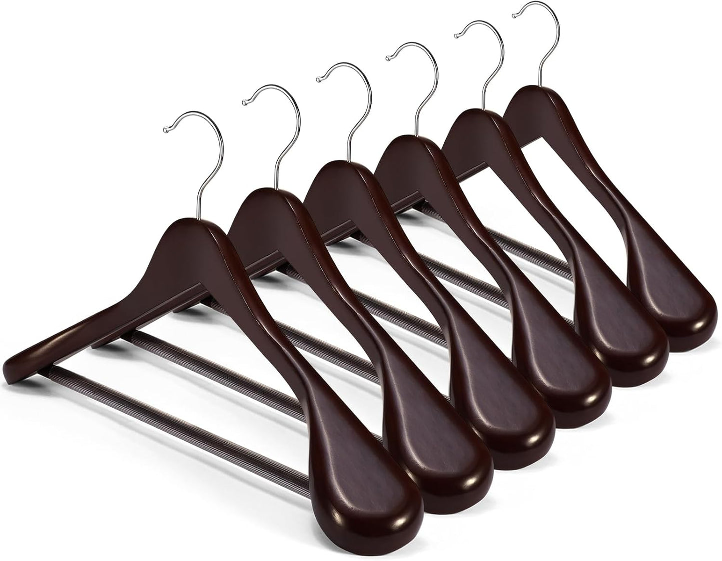 HOUSE DAY Wood Suit Hangers for Men - Elegant Organization
