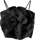 GORGLITTER Women's Flower Crop Tops for Casual Summer Style