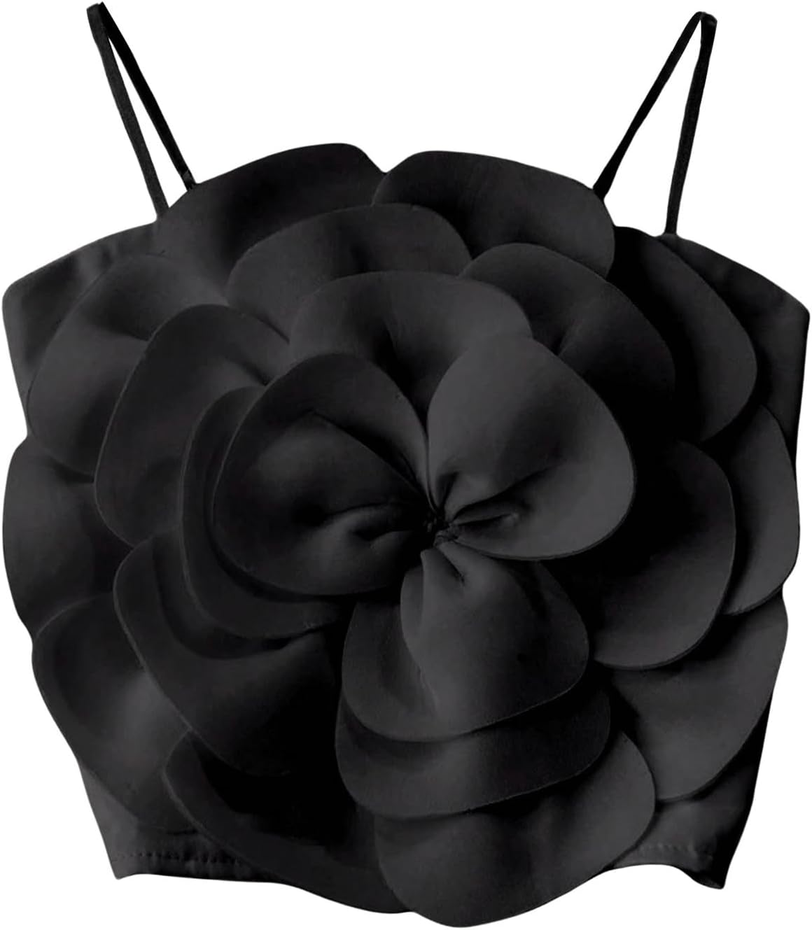 GORGLITTER Women's Flower Crop Tops for Casual Summer Style