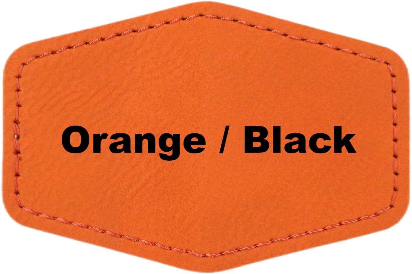 3x2 Hexagon Blank Laserable Leatherette Hat Patches for Custom Use