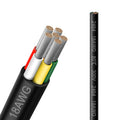 18 Gauge 4 Conductor 50ft Black PVC Wire - Flexible Tinned Copper
