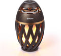 Gifts for Men Unique Bluetooth Speaker with LED Flame Lamp - Portable