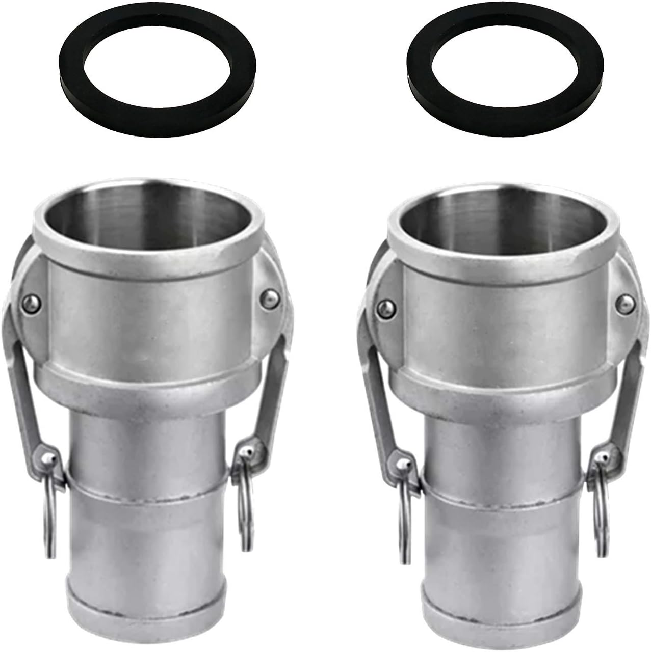 2PCS Global Type C Cam and Groove Hose Fitting for Easy Use