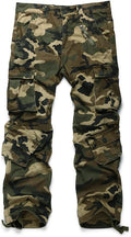 Raroauf Women's Casual Cotton Cargo Pants - Durable 8-Pocket Capris