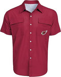 Men's NFL Team Logo Vented Short Sleeve Fishing Shirt - Lightweight