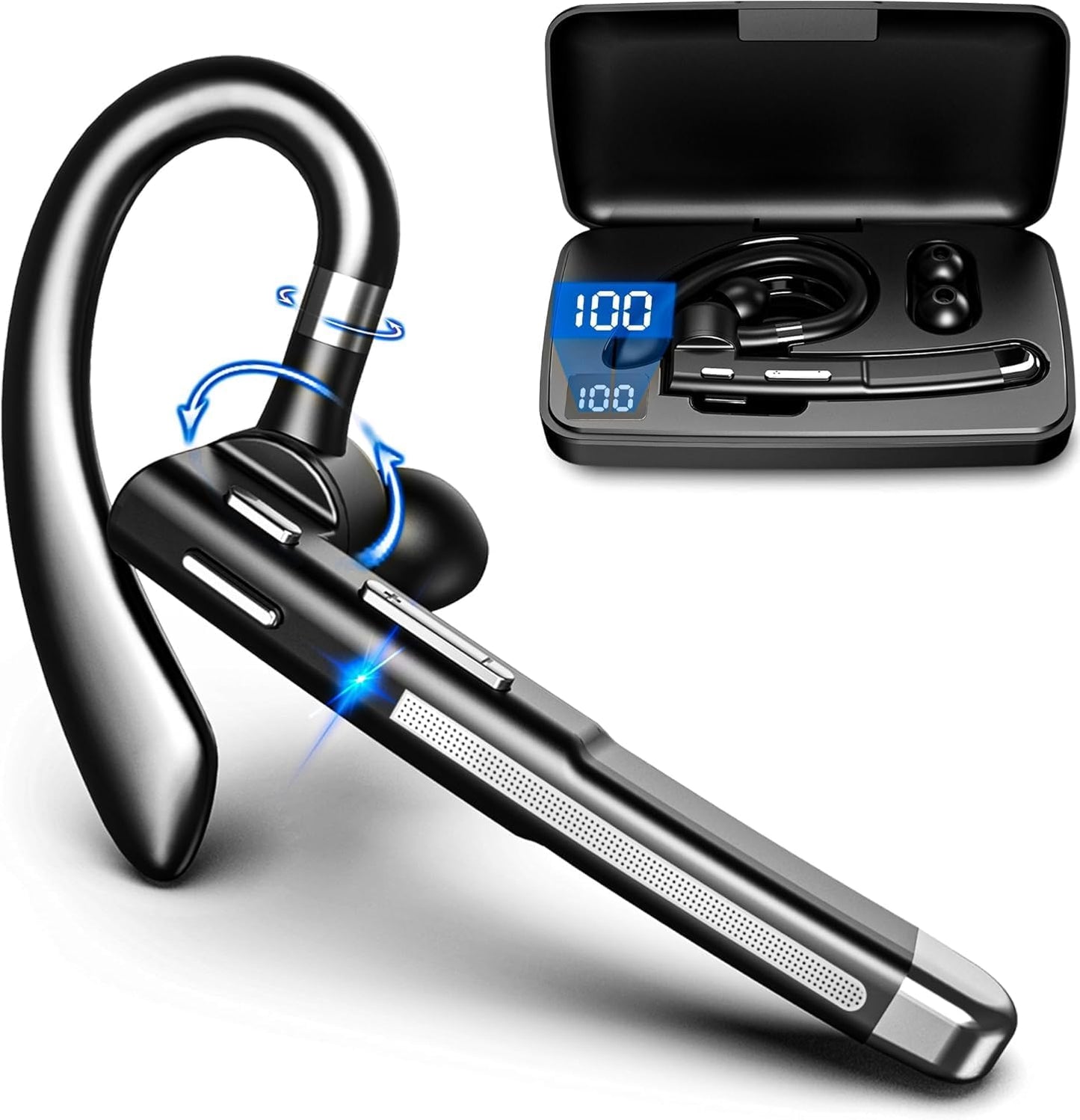 800mAh Charging Business Bluetooth Headset - Long Standby Time!