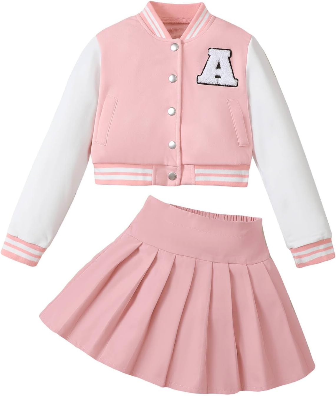 Trendy Girls 2 Piece Outfits Skirt Set for Fall and Winter