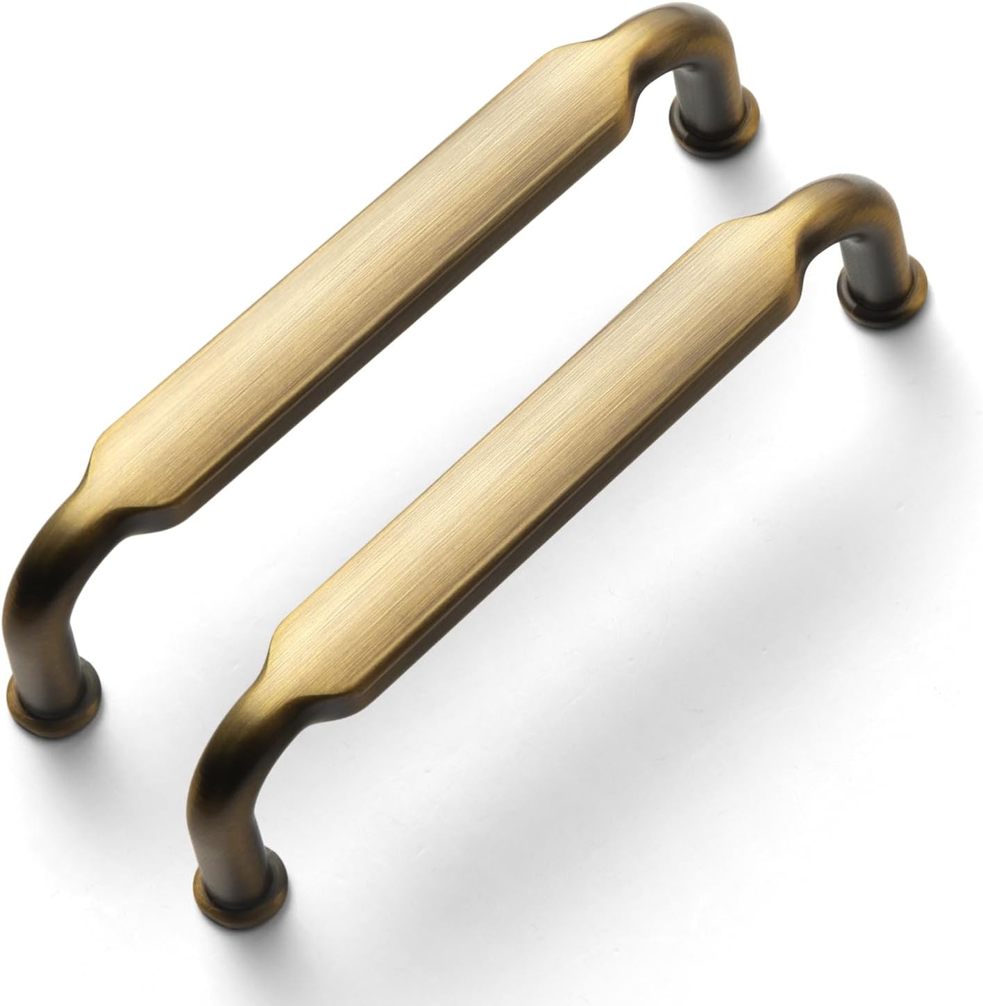 Goo-Ki 6 Pack 3-3/4 Inch Brass Bronze Zinc Alloy Drawer Pulls