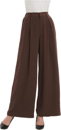 Tronjori High Waist Wide Leg Palazzo Pants - Flowy, Flattering Fit