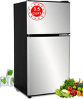 3.5 Cu.Ft Refrigerator 2 Door Top-Freezer - Compact Energy Saving