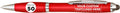 Custom Plastic Stylus Pens Set of 50 - Personalized Bulk Pack Red