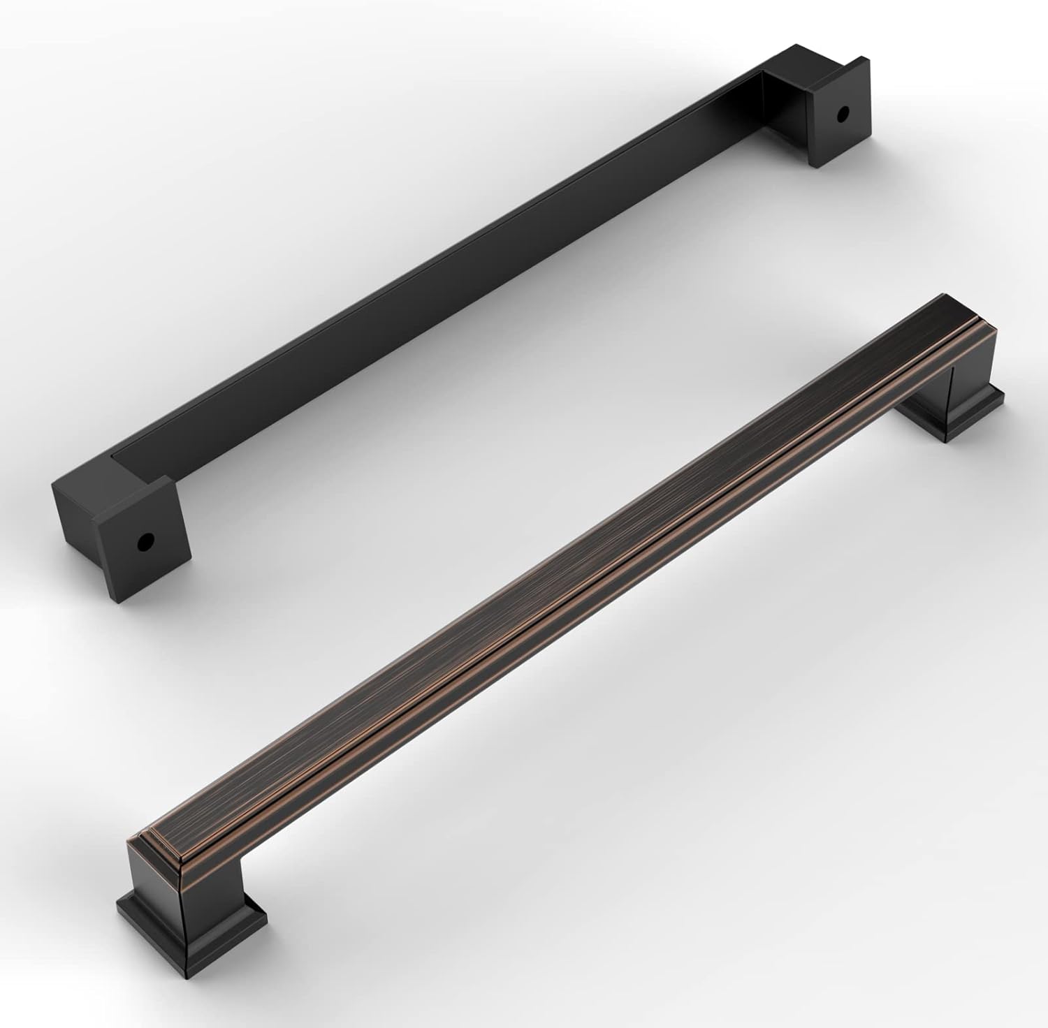 Amerdeco 10 Pack Oil-Rubbed Bronze Cabinet Pulls for Kitchen