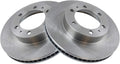 TRQ Front Brake Rotors Set Vented Compatible with Toyota Trucks