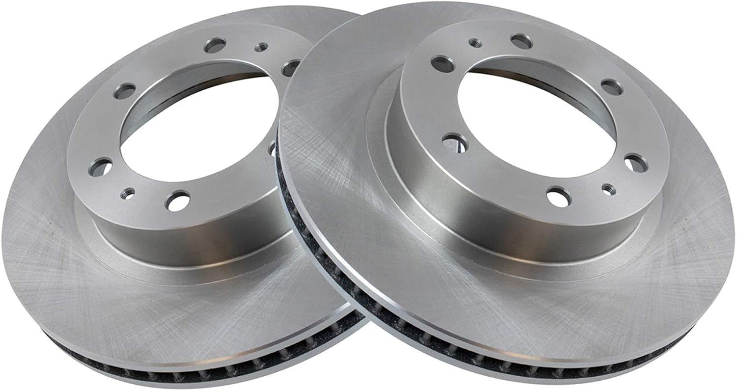 TRQ Front Brake Rotors Set Vented for Toyota 4Runner & Tacoma
