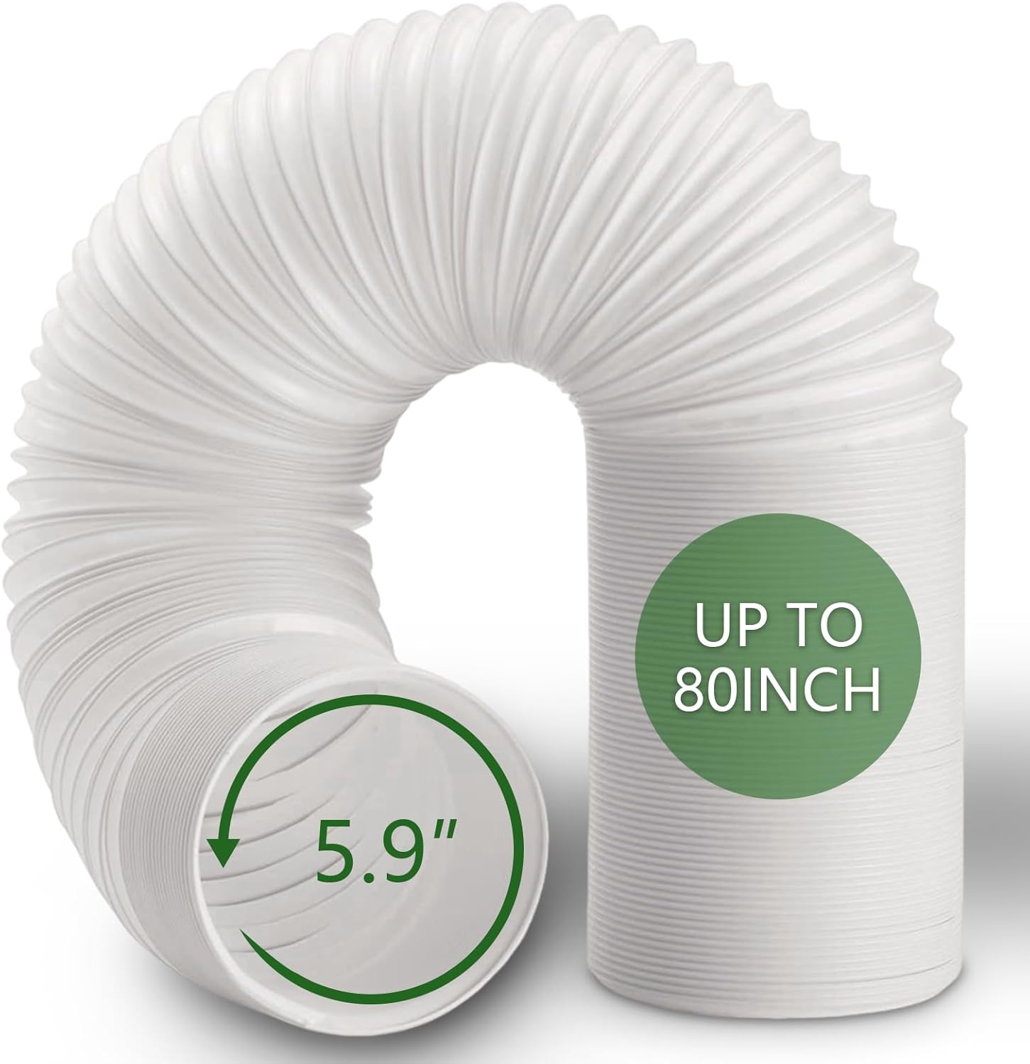 BYOFI Portable AC Hose: Extendable up to 59'' for Haier, LG & Delonghi