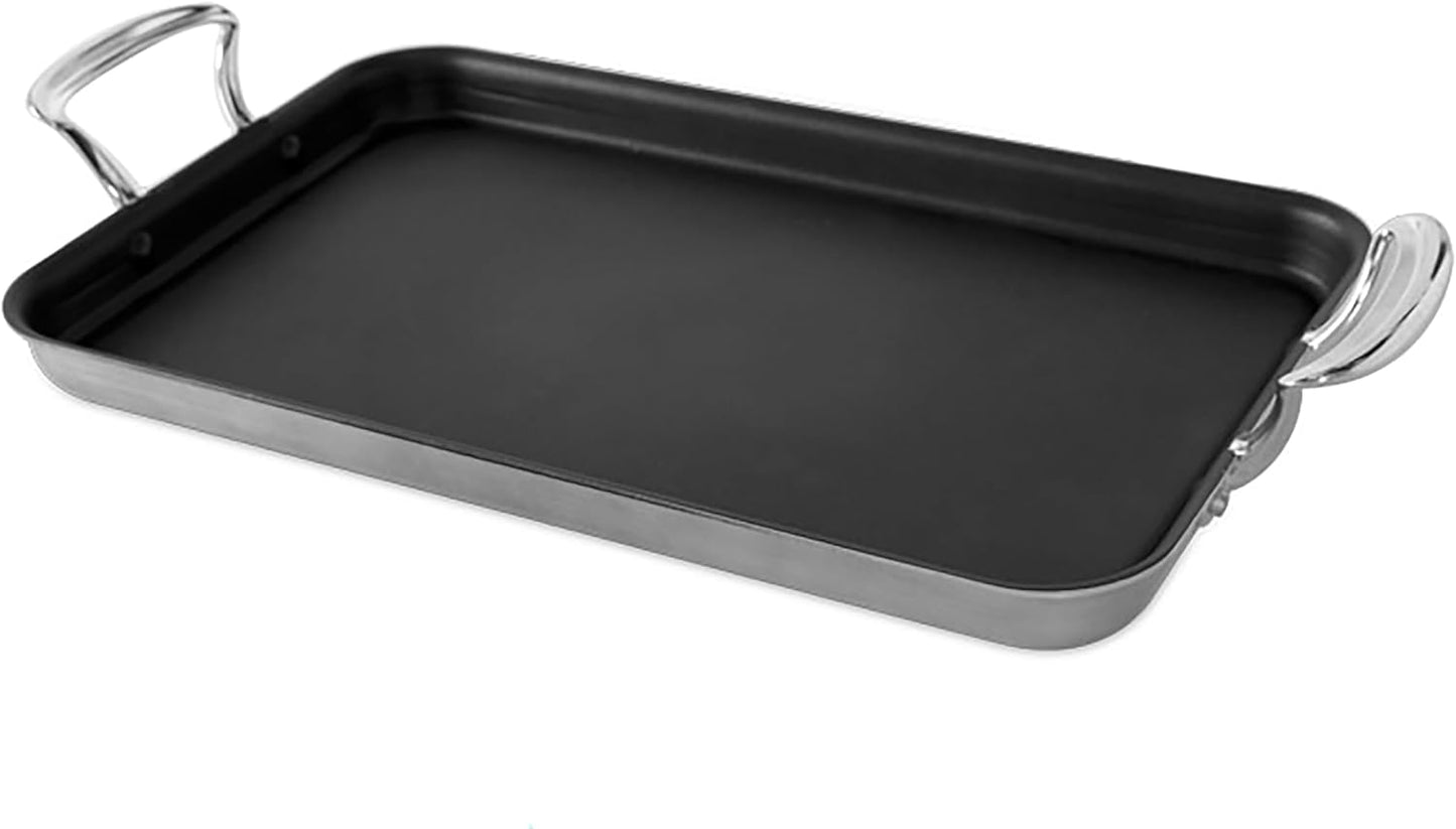 Nordic Ware 2 Burner High Sides Griddle for Perfect Cooking
