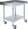 Stainless Steel Equipment Stand 24in x 30in - Heavy Duty Workstand