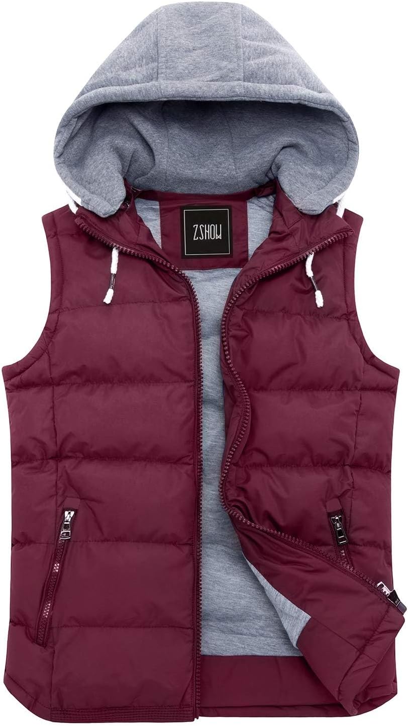 ZSHOW Women's Hooded Puffer Vest for Winter Warmth and Style