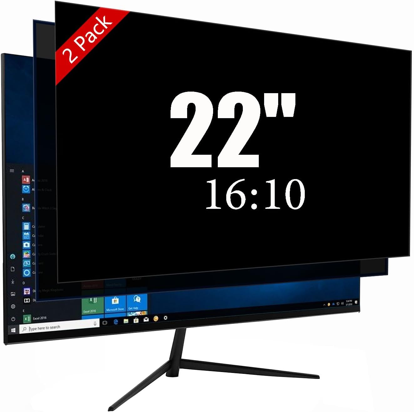 22 Inch Privacy Screen for Monitor - Anti-Glare Protector Film