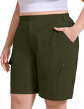 Women's Plus Size Golf Shorts 9ft Quick Dry Bermuda - Comfortable Fit