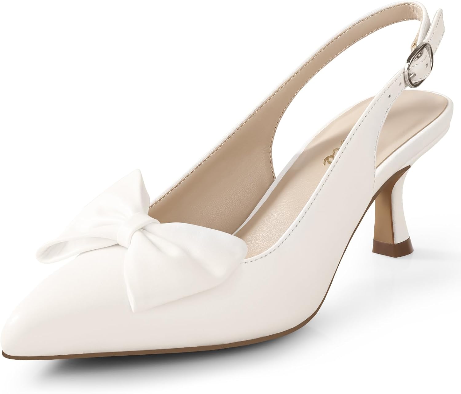 Slingback Kitten Heels for Women - Chic Pointed Toe Pumps
