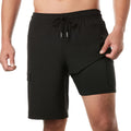Mens Swim Trunks 9 in Inseam with Compression Liner - Anti-Chafe Fit