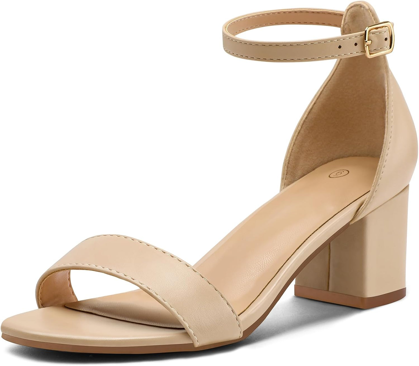 Stylish Chunky Low Heels Open Toe Block Heeled Sandals