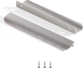 Edge Finger Tab Pull Pack of 10 Brushed Nickel 7.87 in - Hidden Back